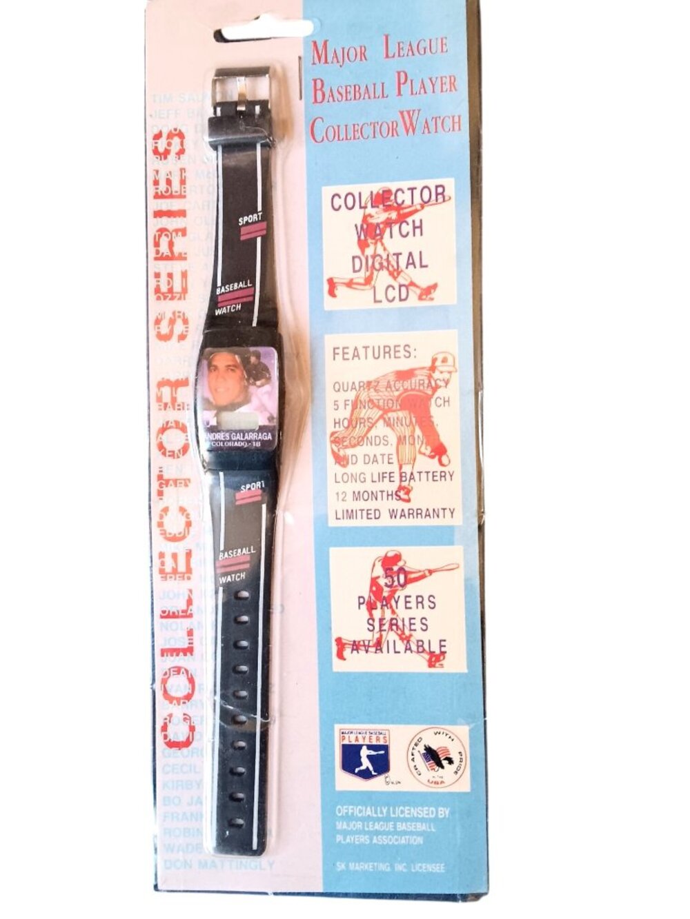 Andres Galarraga Quartz Watch NEW Vtg 90s MLB Collector LCD Digital Collector